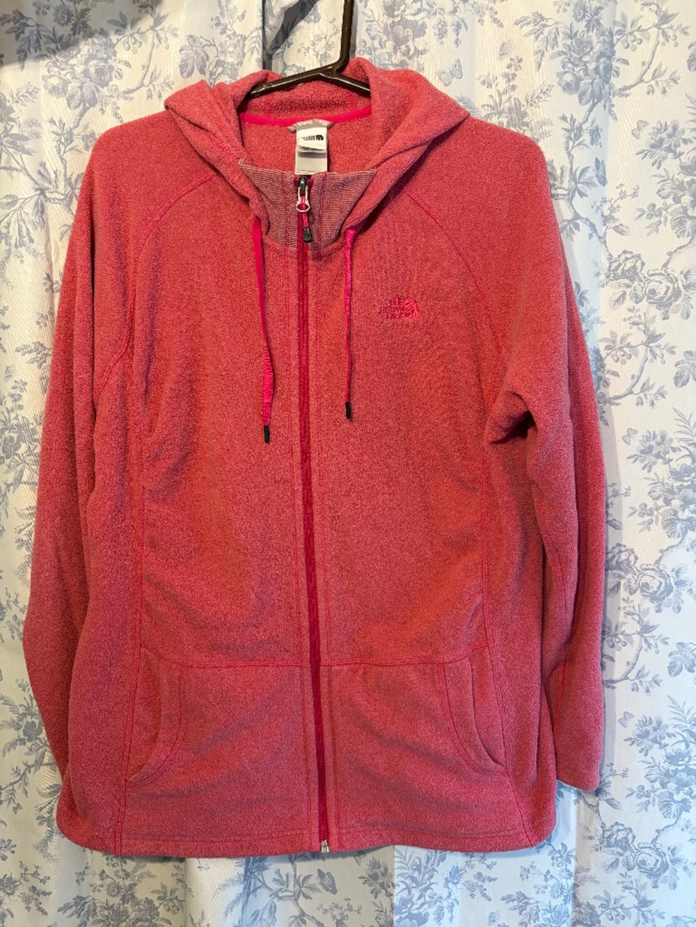Northface pink fleece zip up
